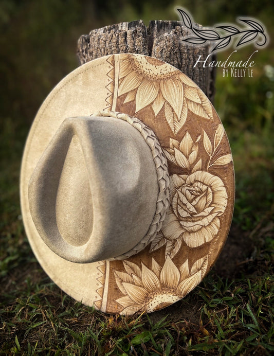 Reverse burn flat brim