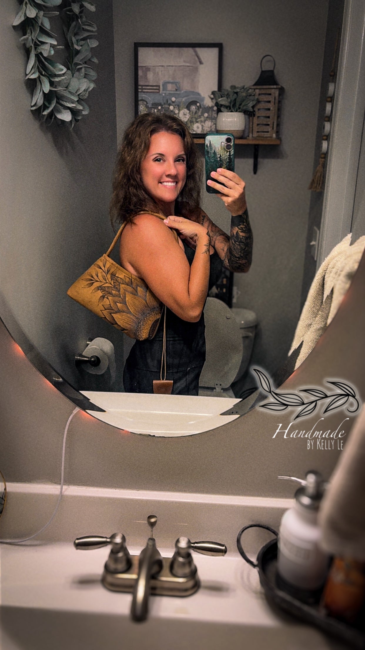 Shoulder sunflower purse