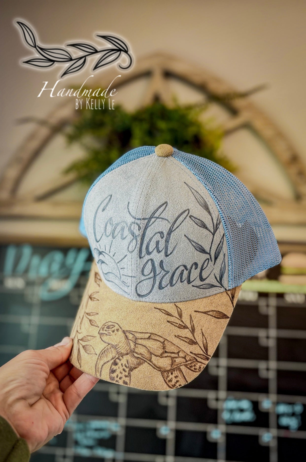 “Coastal Grace” high pony hat