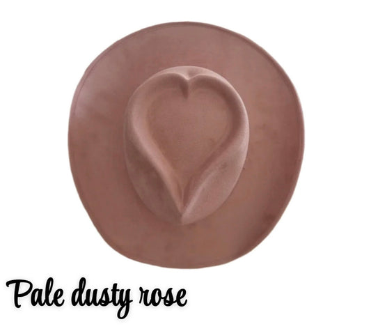 Pale Dusty Rose heart cowboy custom