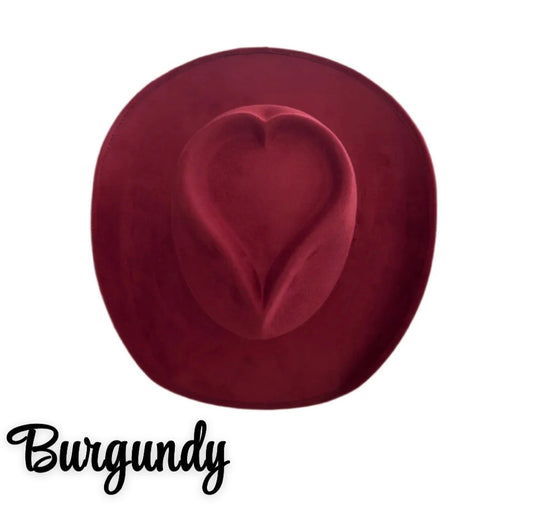 Burgundy heart cowboy custom