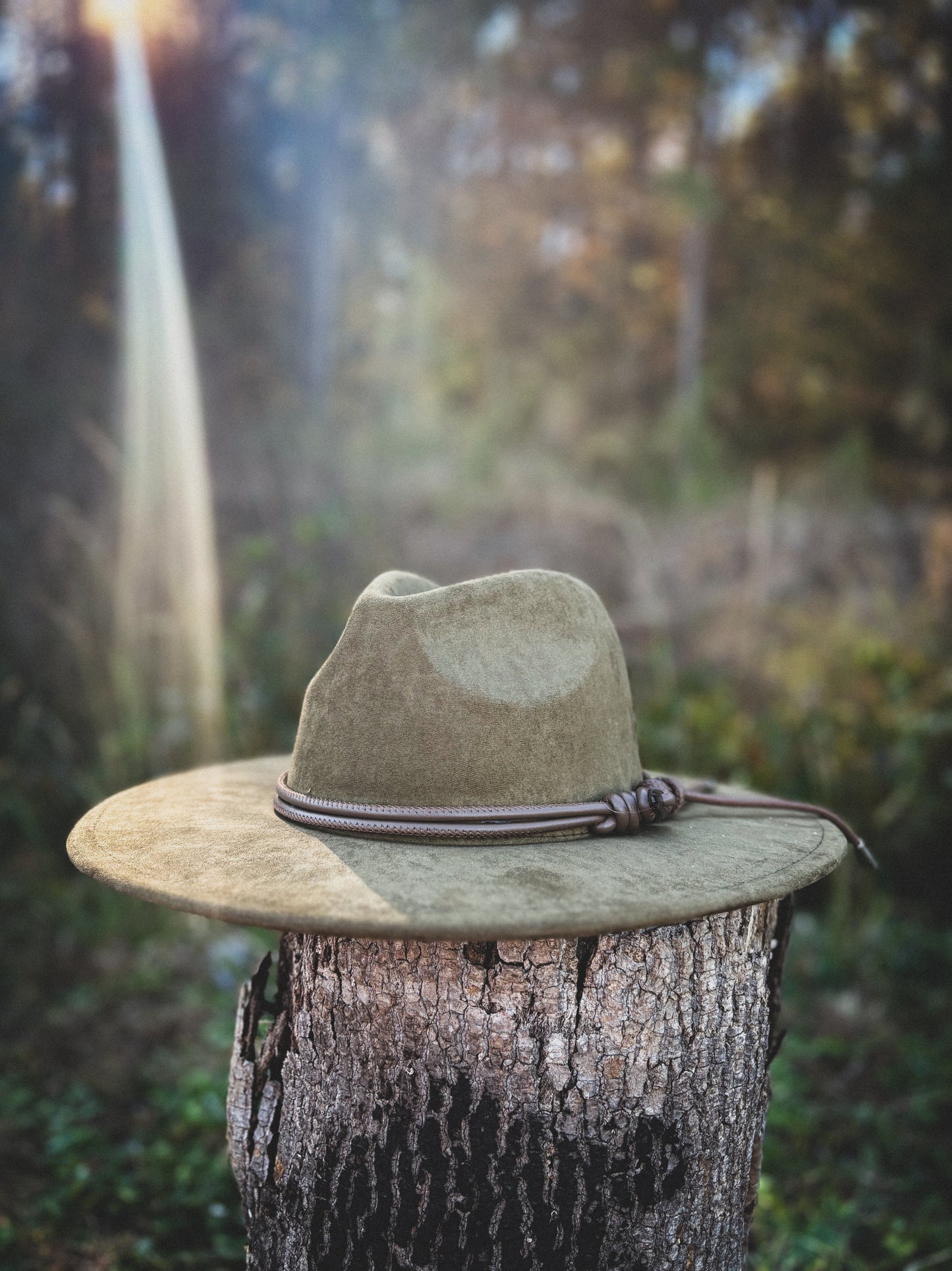 Olive custom flat brim