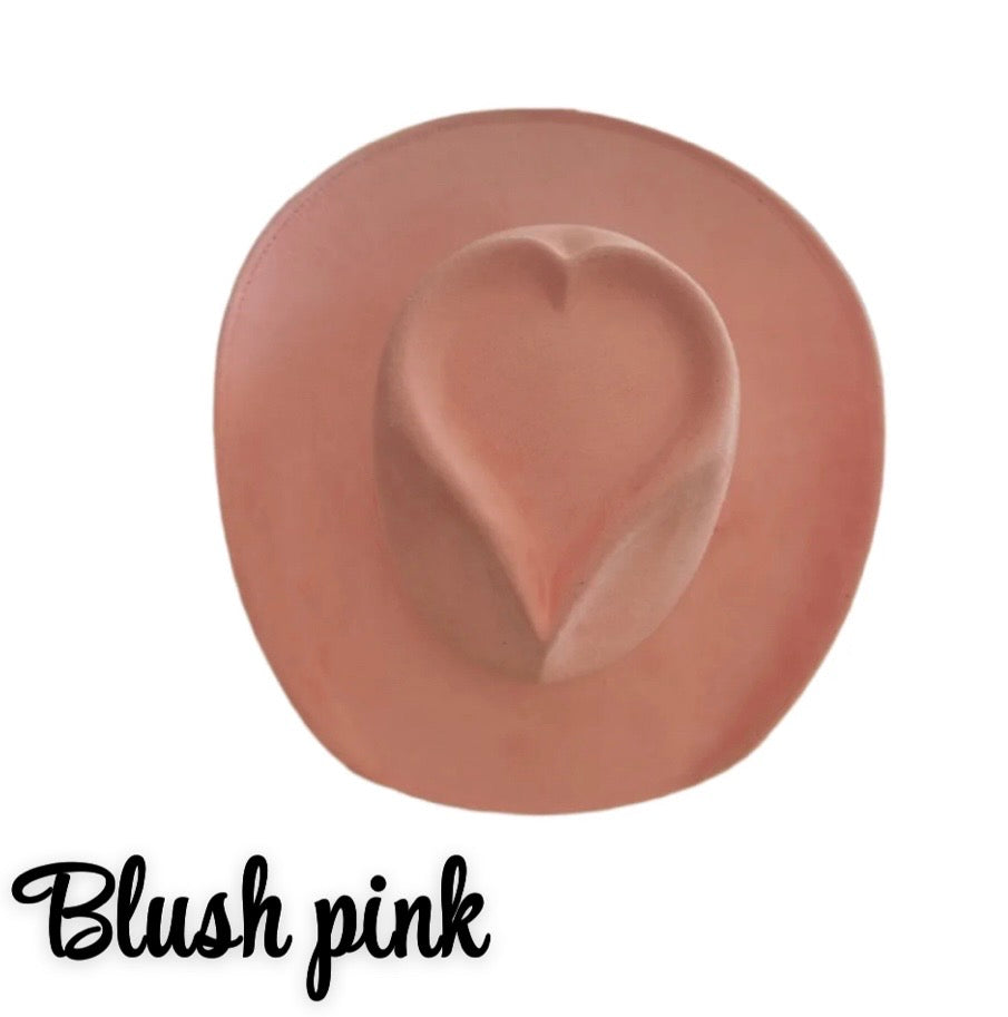 Blush pink heart cowboy custom