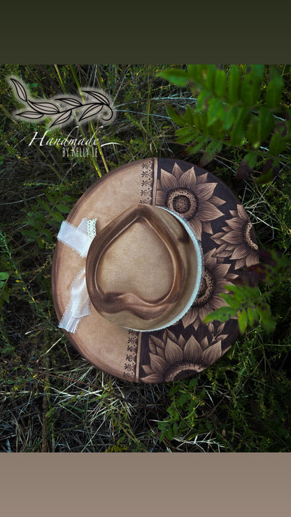 Reverse burn heart crown
