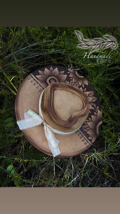 Reverse burn heart crown