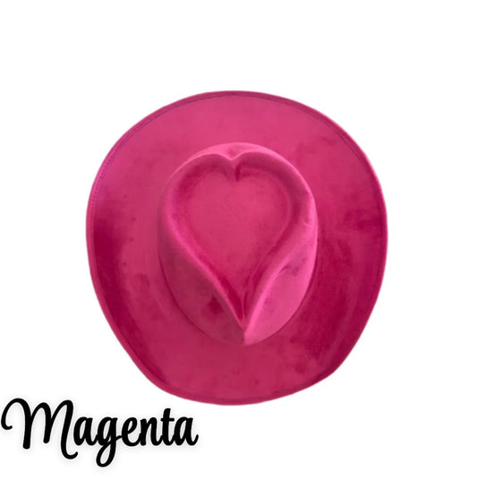 Magenta heart cowboy custom