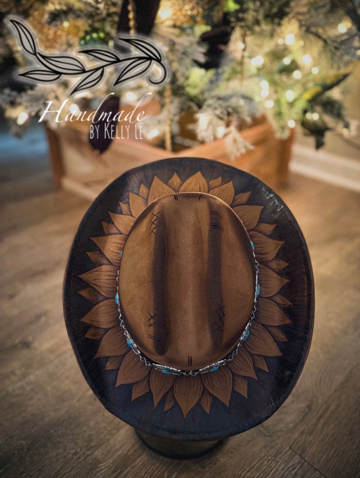 Curved brim sunflower