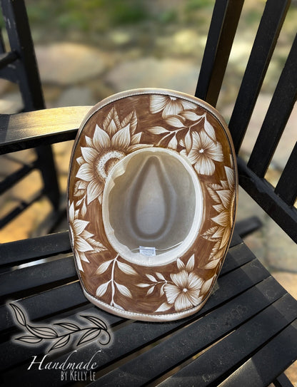 Light tan reverse burn cowgirl