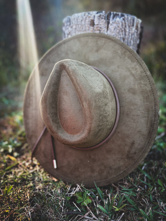 Olive custom flat brim