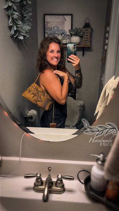 Shoulder sunflower purse