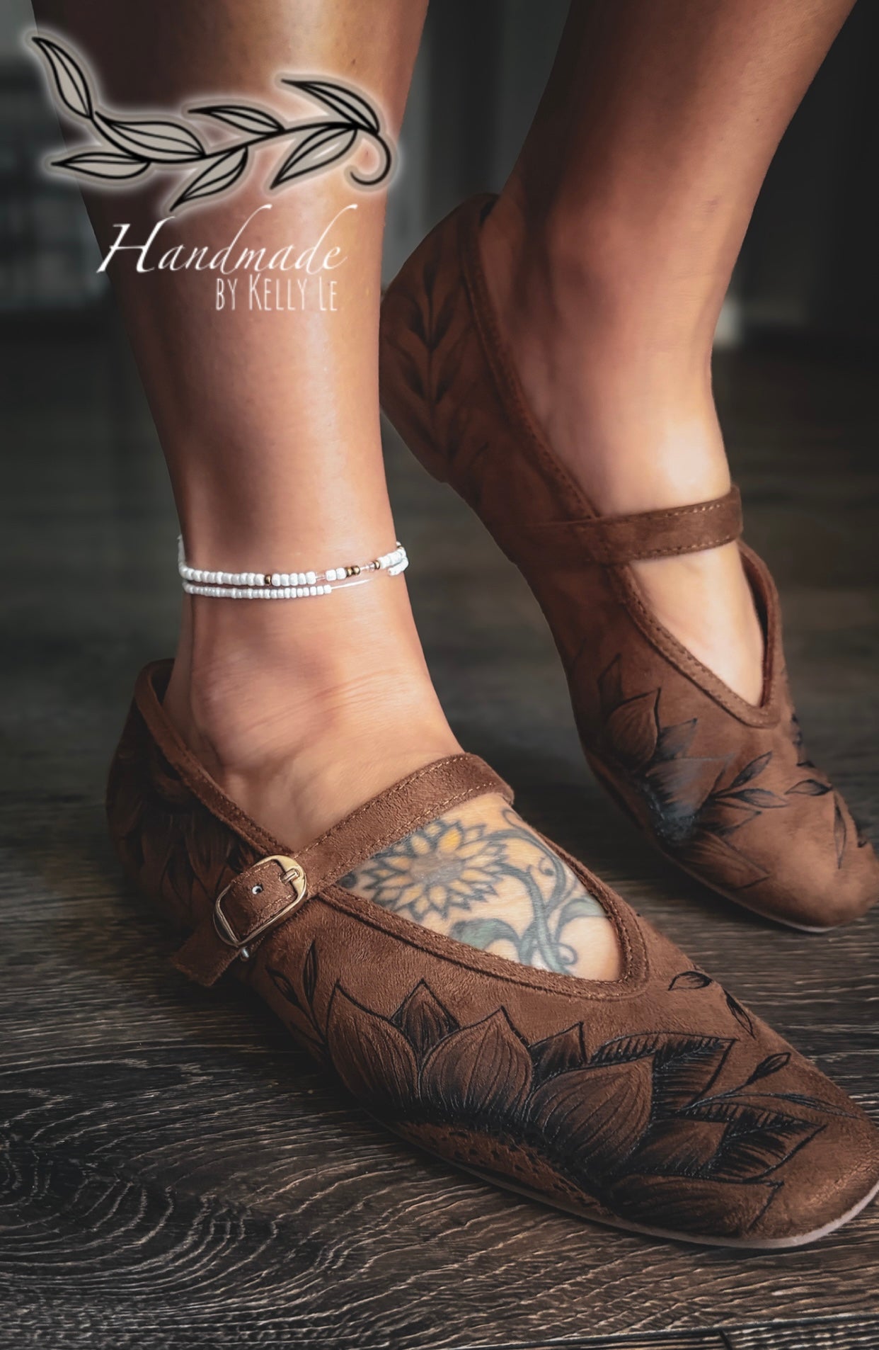 Sunflower ballet flats - chestnut brown