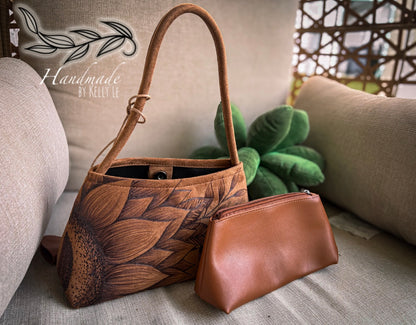 Shoulder sunflower purse