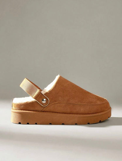 Fleece lined slippers