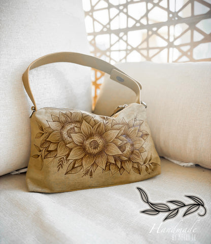 CUSTOM Tan Cross body purse