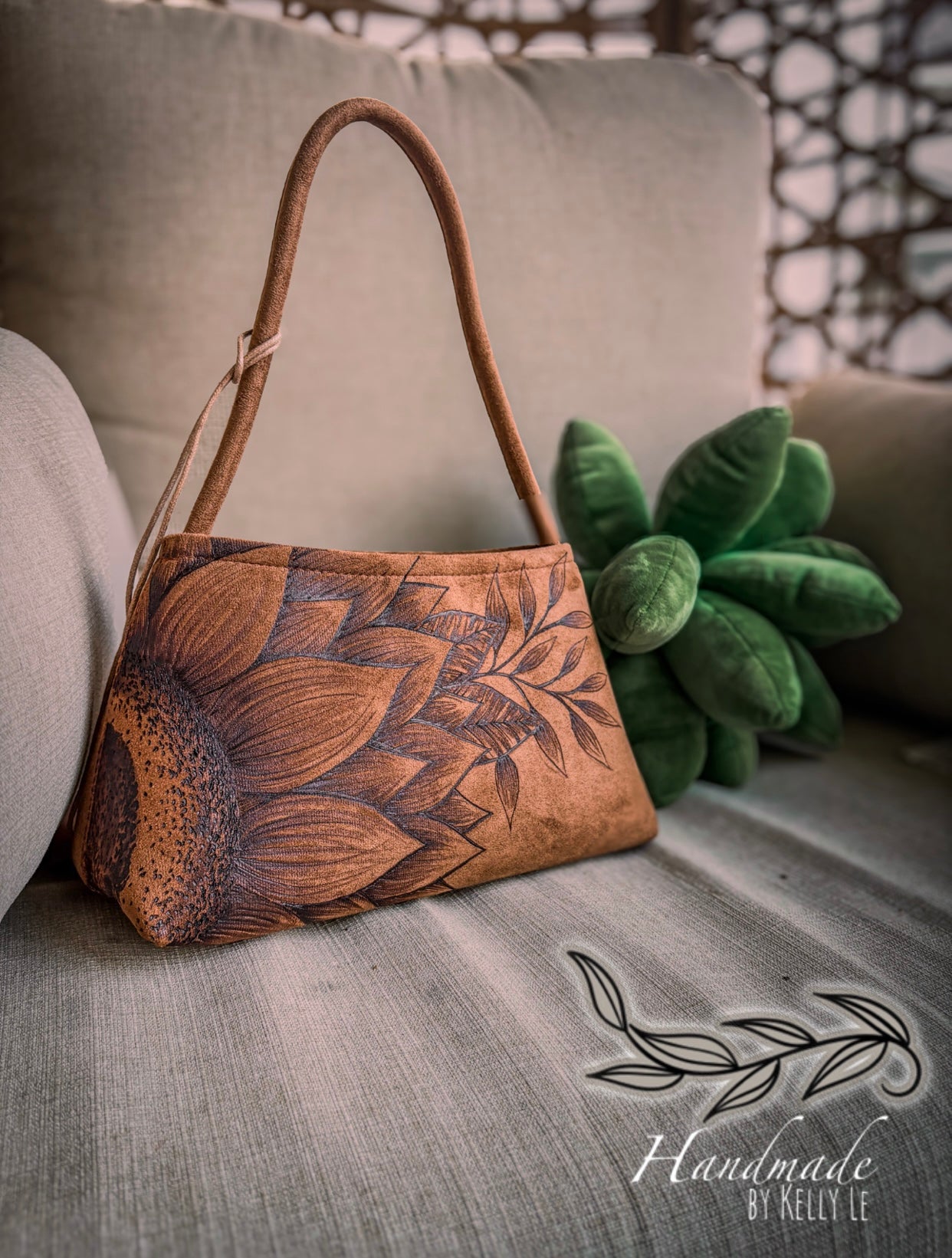 Shoulder sunflower purse