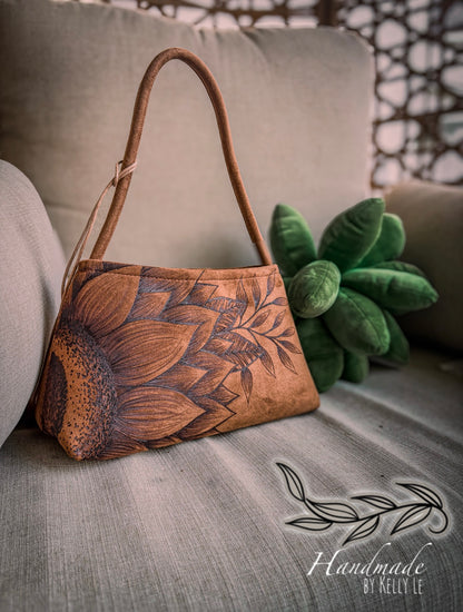 Shoulder sunflower purse