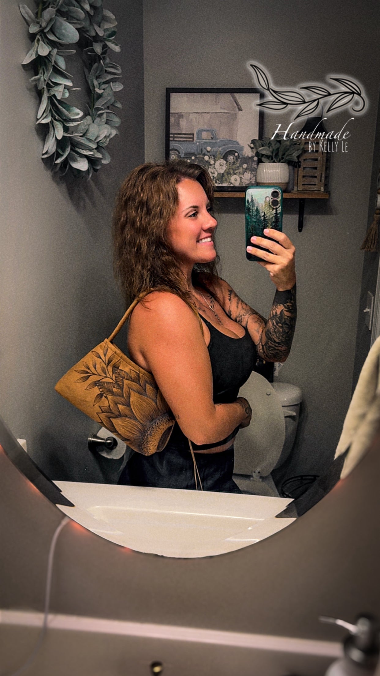 Shoulder sunflower purse