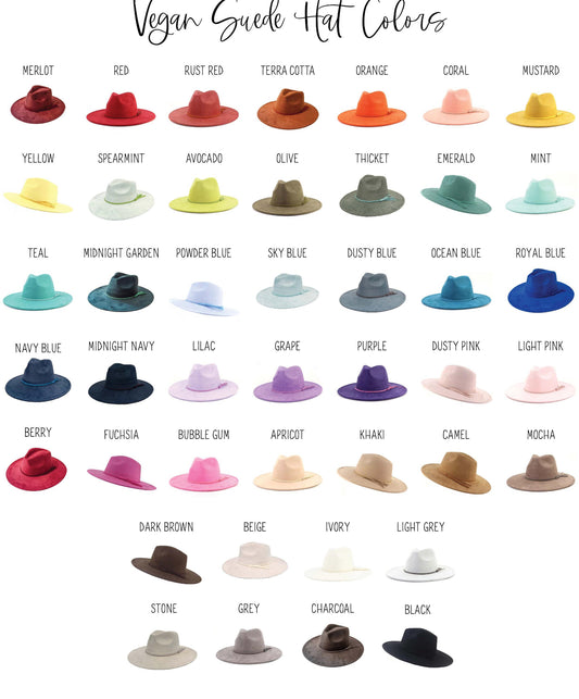 Vegan Suede custom hat